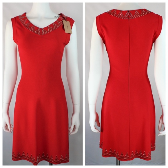 Azzedine Alaia Metallic Triangle Dress Fit & Flare - Picture 4 of 7